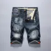 Men039s denim shorts jean homme estiramento curto masculino de alta qualidade algodão elástico moda verão jeans3191254
