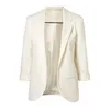 2021 New Spring Ladies Blazer Long Sleeve Blaser Women Suit jacket Female Feminine Blazer Femme Blue White Black Blazer X0721