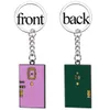 2 Colors TV Show Friends Monicas Door Keychain Central Perk Coffee Time Key Chain for Women Men Fans Car Keyring Jewelry