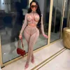 Y2k Tracksuit Women Two Piece Set Female Sportswear Office Suit Sexy Club Outfits Fashion Home Clothes K20S10711 210712