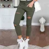 Fashion Streetwear Leggings Womens Skinny Slim Ripped Pencil Pants Jeggings Stretchy Distressed Jeans Casual 211129