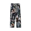 Erkek Pantolon Japon Moda Erkekler Hip Hop Giyim Bahar Sonbahar Mektup Grafik Baskı Joggers Düz Bacak Pantolon Streetwear