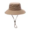 Chapeau de pêcheur pour hommes, casquette de bassin de pêche en plein air, protection solaire UV respirante, chapeaux de pare-soleil printemps été à large bord HHC7579