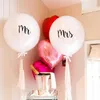 MR MRS BALLOON BÜYÜK 36Inch Yuvarlak Lateks Balon Sevgililer Günü Düğün Bekarlık Parti Dekor Malzemeleri RRD9192