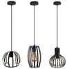 Vintage loft industrial ferro pingente luzes e27 lâmpada de suspensão para casa sala de estar quarto cozinha decoração luminária suspender