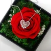 Pendant Necklaces 2021 Crystal Rose Gold Heart Women Corset Inspired Two Tone Design Necklace Gifts291a