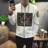 Lente mannen bomberjack nieuwe mode chinese lange pao jassen mannen slanke fit lange mouw casual jassen windjack 5XL-M