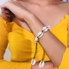 Bohemian 자연 바다 쉘 Conch anklets 여성을위한 발목 팔찌 골드 컬러 Boho Anklet Beach Foot Jewelry