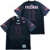 Män fotboll Stranger Things 11 Friends Jersey Breattable Pure Cotton All Ed och sydd på Team Color Black Sport High Quality Sale