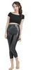 Женские брюки Capris Женские мокрые леггинсы Capri Leggingshiny Metallic Fitnes