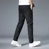 Pantaloni casual sottili estivi da uomo 4 colori stile classico pantaloni da lavoro di moda slim fit in cotone dritto tinta unita 38 210707