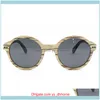 Sunglasses Fashion Aessoriessunglasses Berwer Handmade Wood Men Polarized Wooden Eyewear Women Mirror Vintage Masculino Uv4001 Drop Delivery