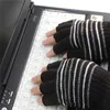 Ameublement Usb gants chauffants chauffe-mains hiver employé de bureau intérieur demi doigt gant à tricoter garder au chaud hommes femmes étudiant