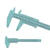 Plástico vernier caliper calibre micrômetro 0150mm mini régua estudante padrão abs medição precisa tools1531255