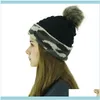 Berretti/Skl Cappelli, Sciarpe Guanti Moda Aessories Berretti Inverno Donna Cuciture mimetiche Cappelli con palline in peluche per esterni Berretto lavorato a maglia all'uncinetto