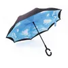Ters şemsiye rüzgar geçirmez C-tapın baş aşağı şemsiye kadın erkek sekiz kemik erkekler yağmur kadın hediye şemsiye malzemeleri yaratıcı 211124