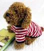 Одежда для собак Классический полосатый щенок жилет рубашка две ножки кошек одежда летом дышащие домашние животные принадлежности 6 цветов опционально BT1130