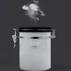 Garrafas de armazenamento frascos de aço inoxidável caixa de jarra de jarra selada com colher colher grãos de café com comida de açúcar stash