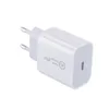 Carregador de parede USB C 20 W PD Plugue adaptador Carregamento rápido Fornecimento de energia Tipo-c Plugues de bloco EUA Reino Unido UE AU