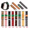 Per Apple Watch Bands 7 Series Watch Strap iWatch Band 3 4 5 6 SE 44mm 45mm 41mm 42mm 38mm Luxury Wristband Fashion Designer Bracciale Cinturini intelligenti in pelle di alta qualità