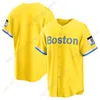 Koszulki baseballowe 2021 City Boston Connect Yellow Jersey 617 Strong David Ortiz Xander Bogaerts Dustin Pedroia Michael Chavis Kike Hernndezj Dm ar tinezver Dugoeo