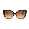 サングラス特大の猫の目の女性ヴィンテージグラデーションスクエアサンガラスブランドデザイン装飾メガネ女性の黒い眼鏡ガファ
