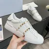 Men Casual Shoes Women Sneakers Dress Shoes35-46 Comfort White Black Golden Leather Outdoor