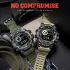 Watch Set Military Mens Smael Klockor Vattentät Stop Clock Running Clock Sets 8001 8010 Reloj Mujer Mens Klockor Luxry Brand Q0524