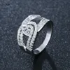 Rlopay luxe koperen armband ring sets mode Dubai bruids sieraden voor vrouwen bruiloft brincos para als multheres Q0720