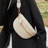 Cadeia de luxo Fanny Packs mulheres bolsa de cintura de couro marca ombro crossbody bolsas de peito moda cintura cinto meninas pacote de telefone novo