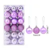 Décorations de Noël 4 cm boules d'arbre blanc décor 36 pièces/boîte en plastique boule de Noël ornement pour la maison intérieur extérieur Navidad fournitures Y2209