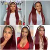 70cm Long Straight Ice Headband Wigs Heat Resistant Synthetic Hair Wig No Glue Machine Made Wig For Black Women By YAKI BEAUTYfactory direct