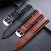 Watch Bands Fashion Lizard Texture Leather Watchband Pin Buckle Strap For Women And Man 12 14 16 18 20 22 24 Mm 5 Colors4997281