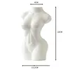 Vazen Kunstbloem Vaas Thuis Kamer Decor Tafeldecoratie Keramische Ornamenten Sexy Dame Body Sculpt Beeldjes Europa Modern Styl272W