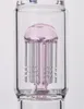 Pipa ad acqua in vetro stile ramo di un albero di narghilè di colore rosa da 12 pollici con ciotola da 18 mm.
