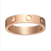 러브 스크류 링 망 반지 고전적인 럭셔리 디자이너 쥬얼리 여성 티타늄 강철 합금 금 실버 로즈는 결코 알레르기 가공이 아닙니다 4 5 6mm Womens Rings Designs