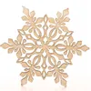 Christmas Snowflakes Wood Cup Mat Christmas Decorations Dinner Party Dish Tray Pad for Home Decor 6 Style KKB2707