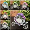 Fer romantique citrouille chariot mariage boîte à bonbons faveur de mariage cadeaux bébé douche mariage décoration GCB14384