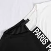 Off Shoulder TrackSuit sets Dames 2 -delige letter Afdrukken Korte mouw vrouwelijke toppak zomer Sport Pant Suits Ladies 210331