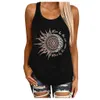 2021 Tops Kamizelka Damskie Litery Drukowane Bluzka Rękawostka Koszula Bluzka Casual Camisetas Sin Mangas Top De Verano Camisole X0507