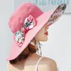 女性のためのリバーシブル夏の帽子のための帽子の帽子の丸太のビーチキャップ太陽の女性イギリススタイルの女の子弓Fedora