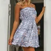 Вдохновленный леопардовый принт изриковочного дизайна Летние платья ремни рукаворы сексуальные женщины платье новое мини хлопковое пляжное платье 210412