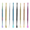 120mm Wax Dabber Tool Rainbow Color Stal Nierdzewna Vape Dabbers Do Suchych Wax Waxs Atomizer Vapor Pen Kit Akcesoria do palenia