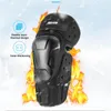 Motorcycle Armor 4Pcs Knee Elbow Protective Pads Set Ergonomic Wear Resistance Racing Outdoor Sport Guard Gear Black Brace Support
