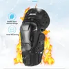 Moto Armure 4 Pcs Genou Coude Coussinets De Protection Ensemble Ergonomique Résistance À L'usure Course En Plein Air Sport Garde Gear Noir Brace Support