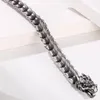 Chaîne à maillons 16MM 8.3 "Bracelet à main en quille de Dragon pour hommes, bijoux en métal moulé brossé en acier inoxydable, cadeaux d'anniversaire pour petit ami Kent22