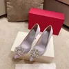 Sapatos de casamento champanhe, formal feminino, vestidos de outono, vestido apontado de cetim de salto alto, caixa de cinto de estilo de fivela quadrada selvagem com strass