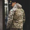 Mege Tactical Jacket Winter Parka Camuflagem Casaco Combate Vestuário Militar Multicam Multicam Quente Airsoft Outwear Outwear 211206