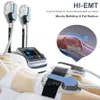 Hiemt Fat Burner Sculpting Machine EMS Muscle Stimulator Electromagnetic 7 Tesla Body Sculpt Contouring Beauty Instrument med 2 handtag