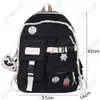 Backpack Girl Waterproof Nylon Kawaii Women College School Bag Female Student Cute Laptop Fashion Book Cool Trendy